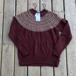 NWT Wind River Fair Isle Knit Sweater  Size Medium